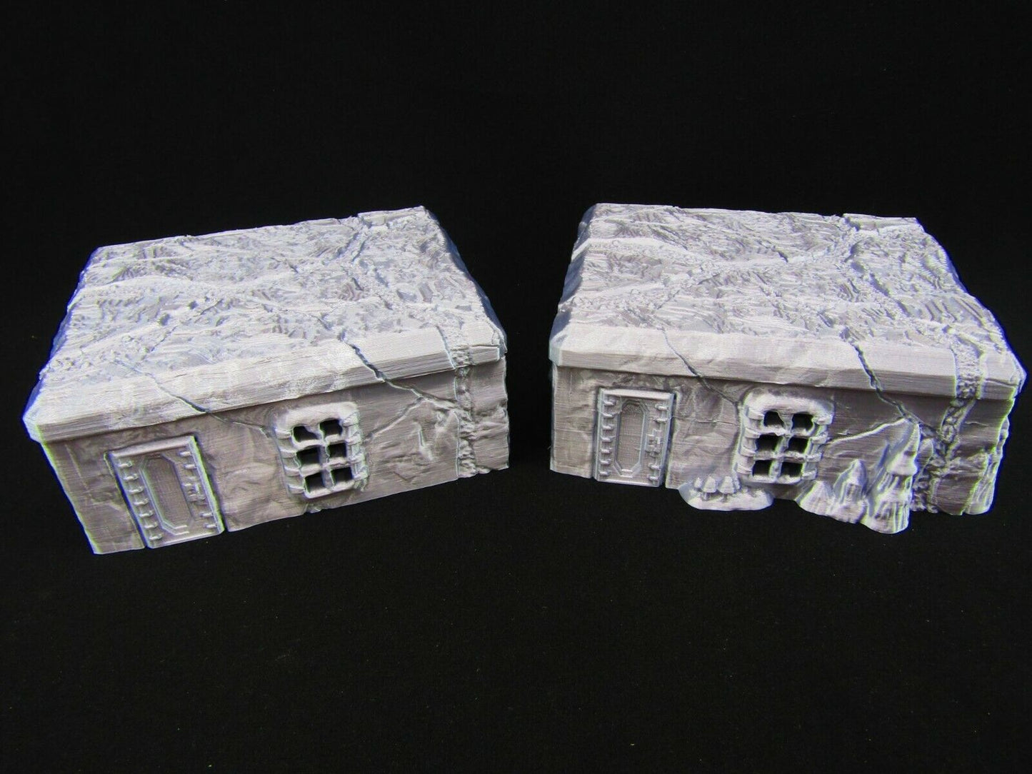 Underground Mine Huts Workshops Houses Scatter Terrain Scenery 3D Printed Mini