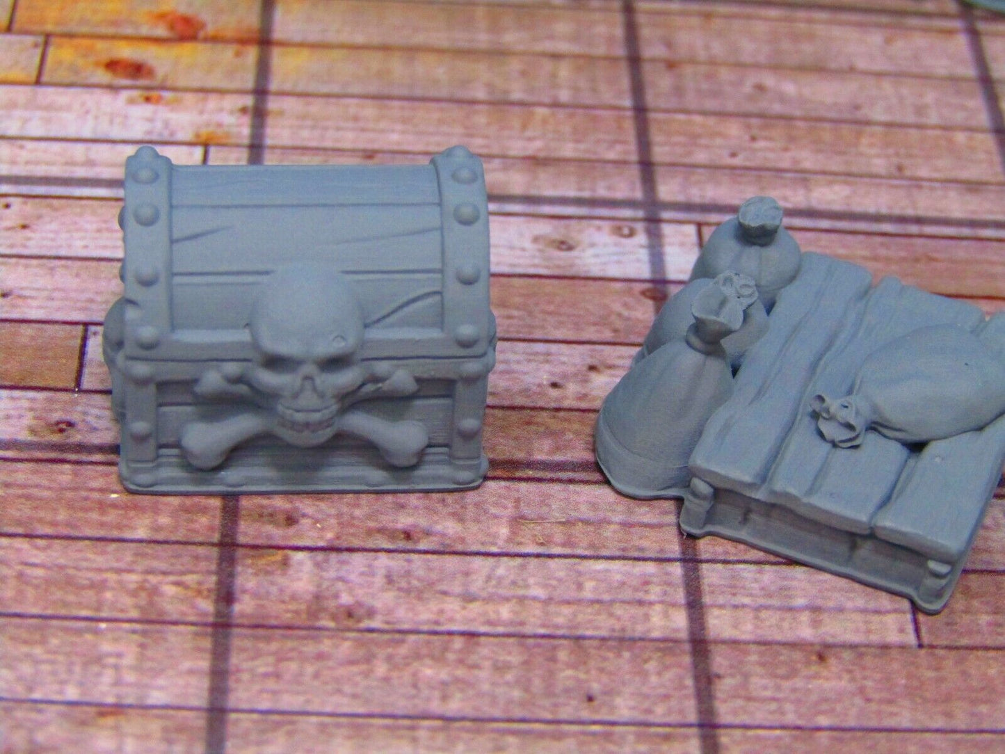 9p Ship Boat Shipping Cargo & Treasure Chests Loot Scenery Scatter Terrain Props