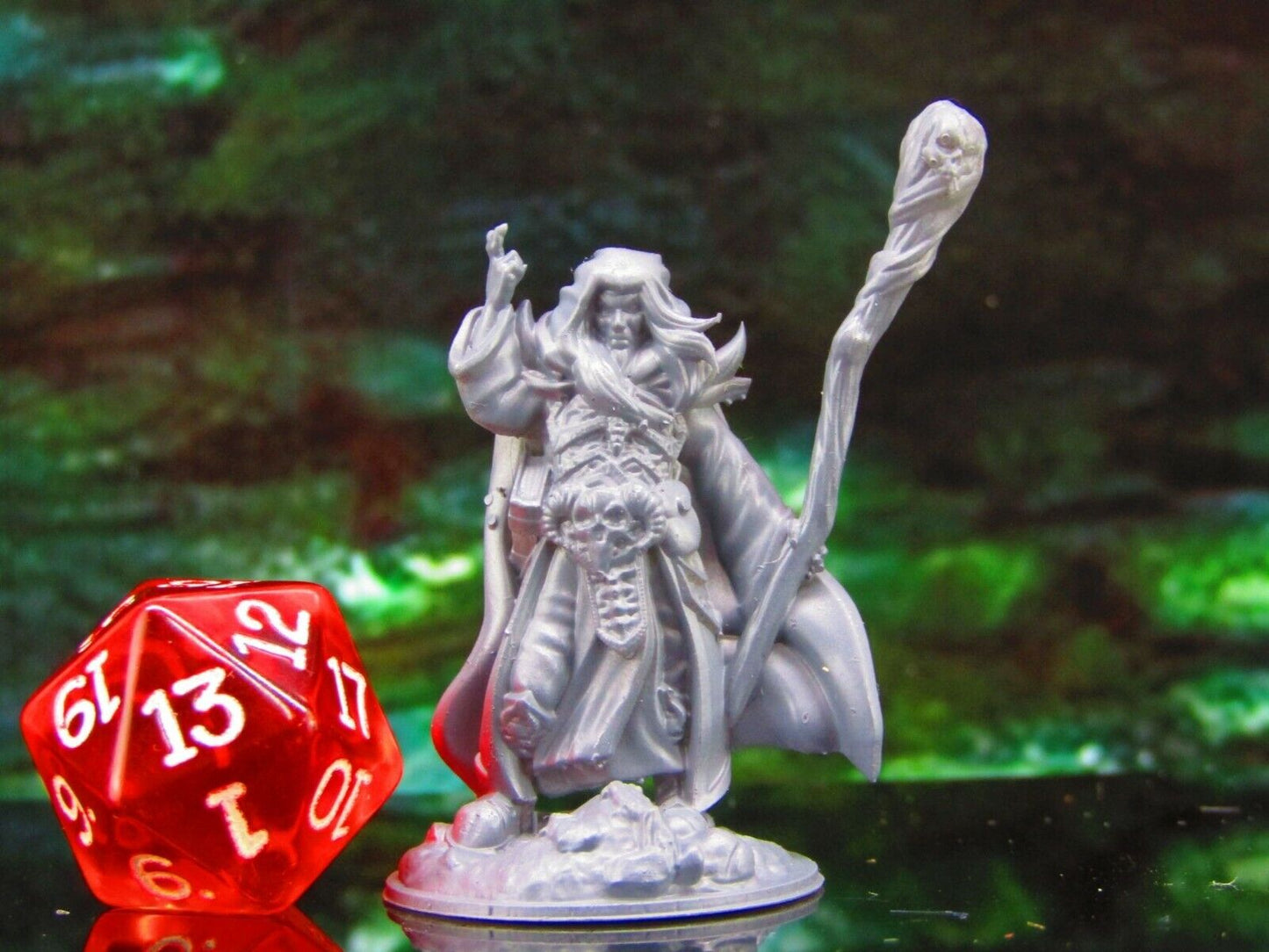 Male Necromancer B Mini Miniature Model Character Figure 28mm/32mm Scale