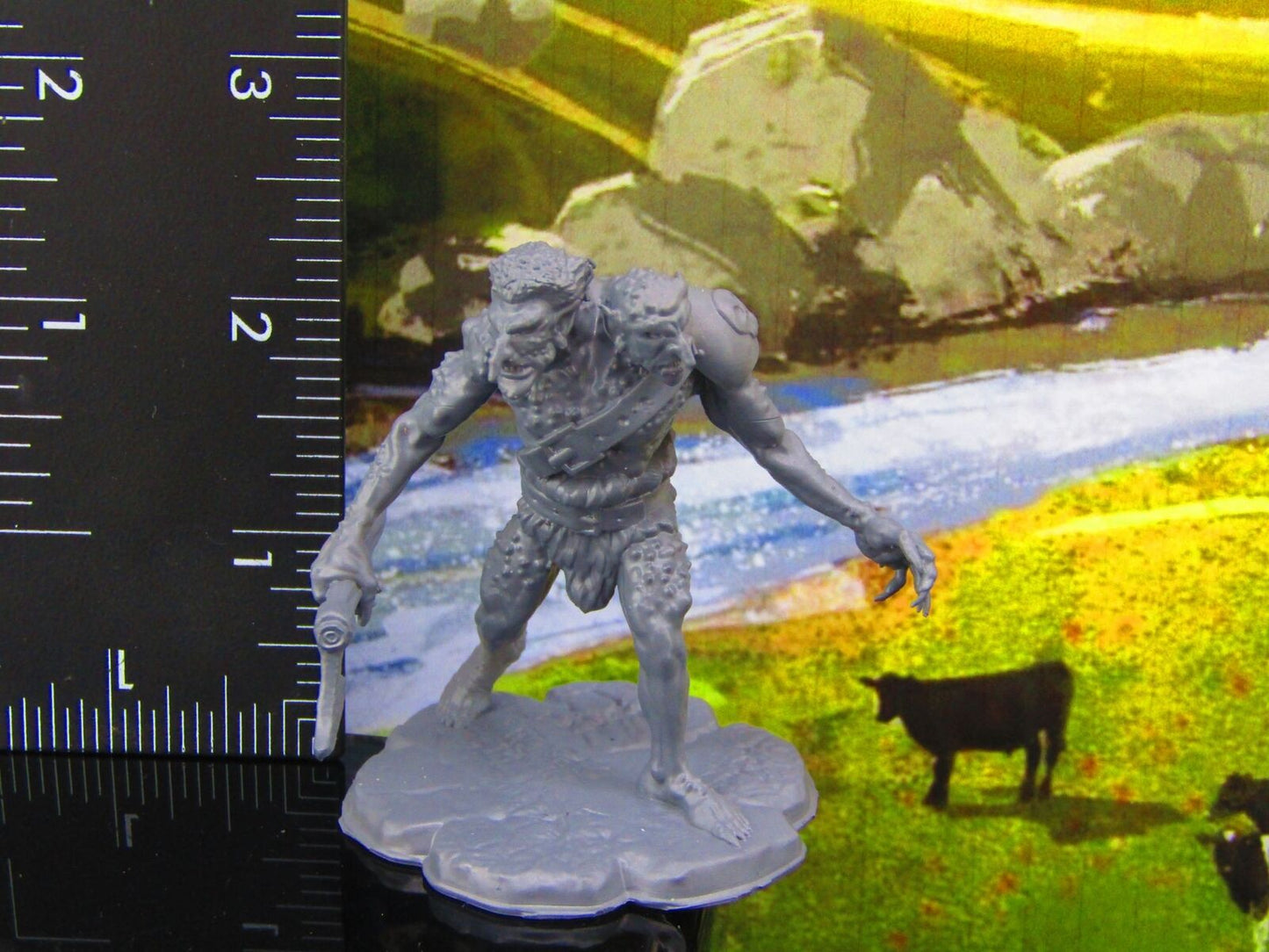 Character Minis Resin Fantasy Two Headed Troll Monster Encounter Mini Miniature