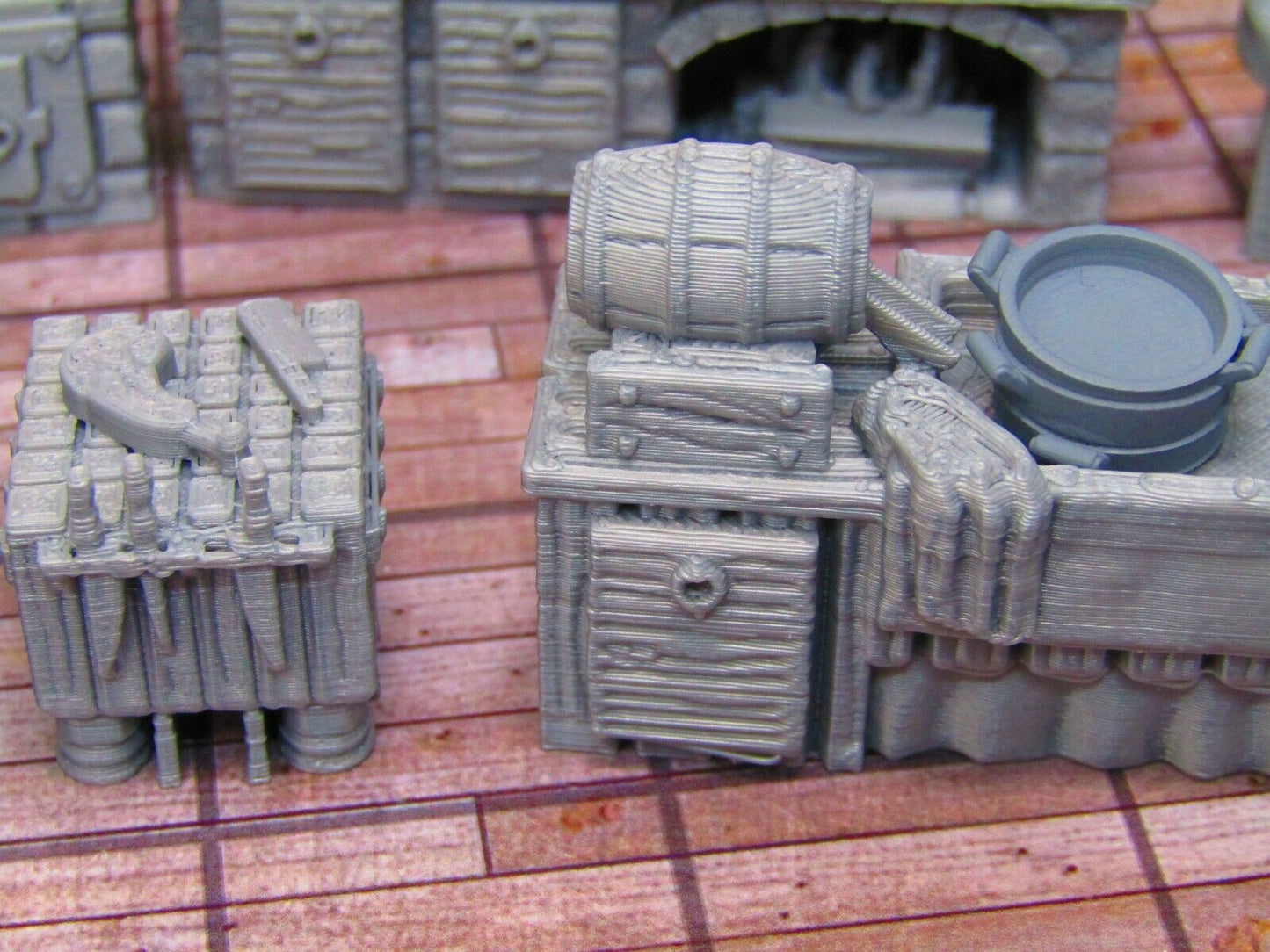 22p Inn Tavern Restaurant Kitchen w Stove, Sink etc Scenery Scatter Terrain
