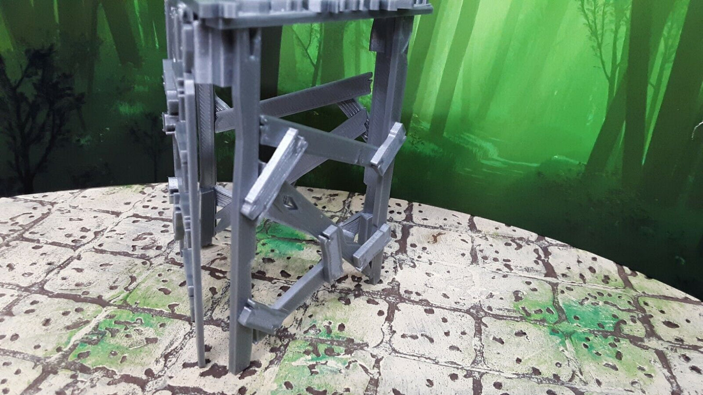Savage Watchtower Makeshift Guard Lookout Outpost 3D Printed Dungeons & Dragons