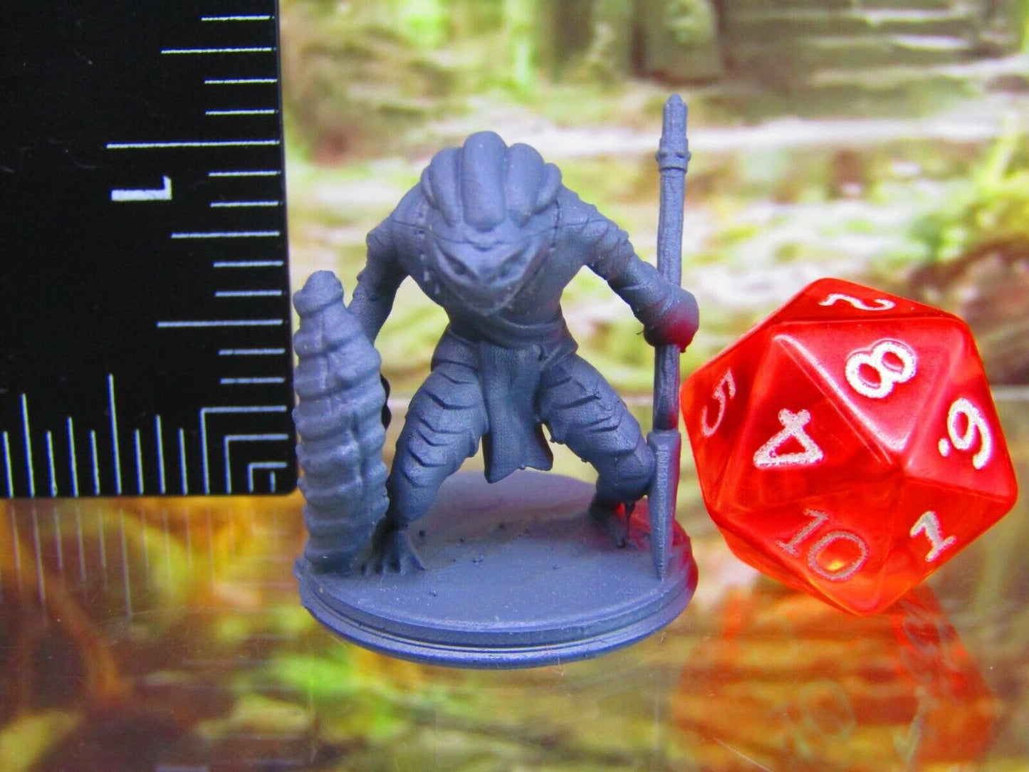 Deepfin Marloch Tribe Warrior w/ Spear Mini Miniature Figure 3D Printed Model