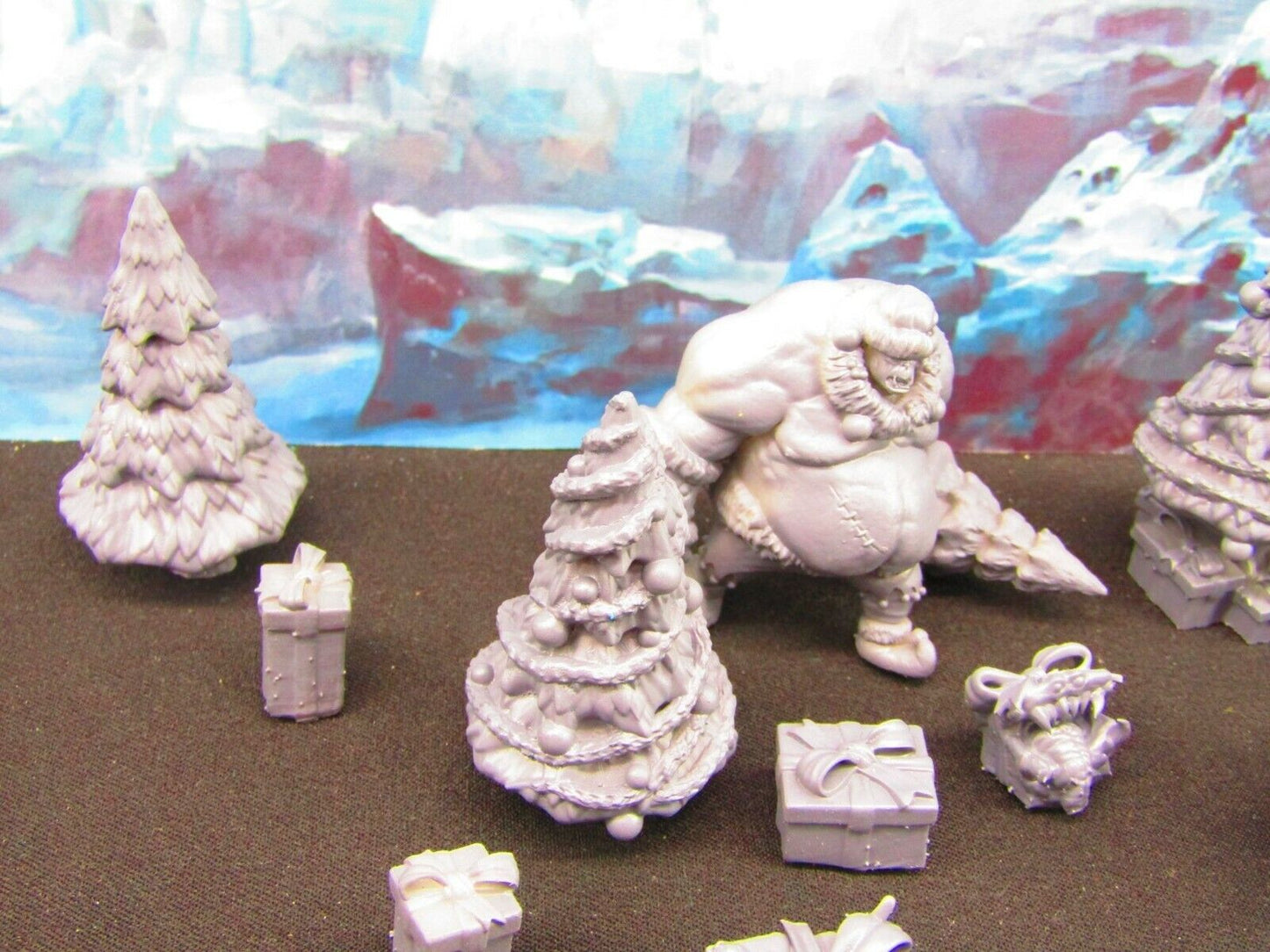 16pc Christmas Monster Encounter Mini Miniature Figures Scatter Terrain Scenery