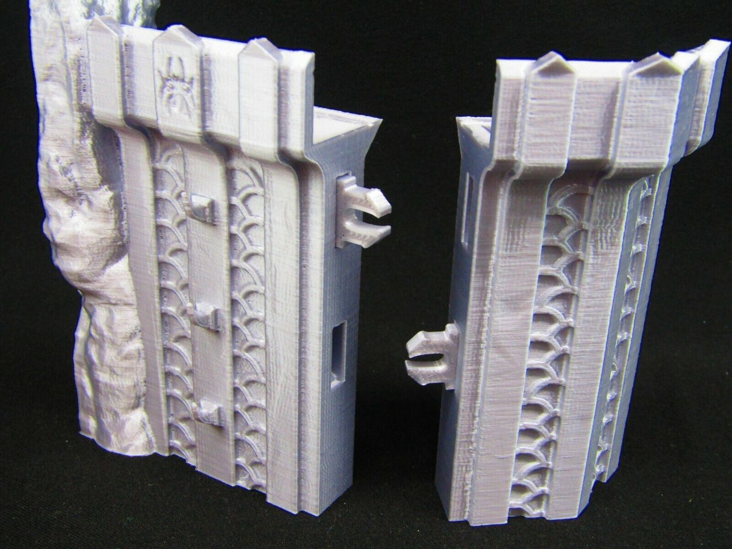 Small Fortress Walls Set Scatter Terrain Scenery 3D Printed Mini Miniature Model