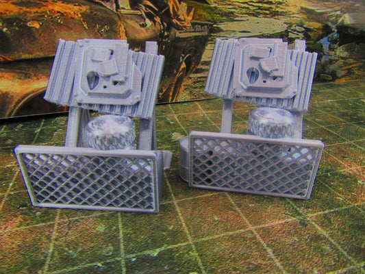 2pc Junk Wall Settlement Barricade F Scatter Terrain Scenery Wasteland
