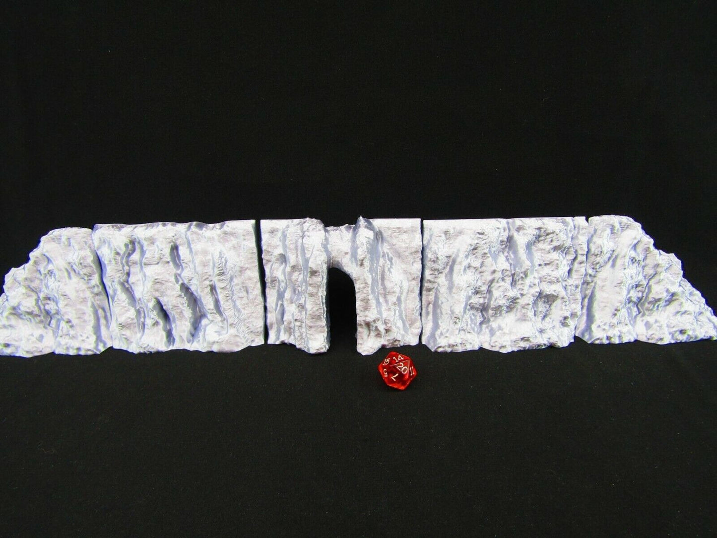 5pc Slit Opening Modular Cliff Scatter Terrain Scenery 3D Printed Mini Miniature