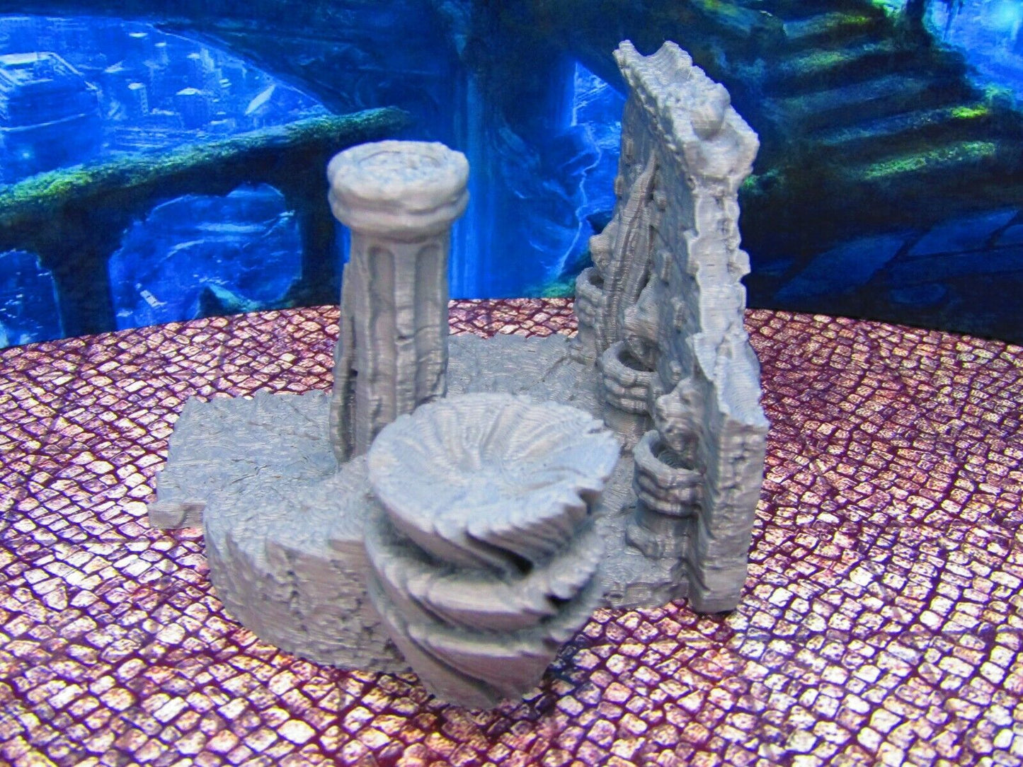 Atlantis Deep Sea Roman Style Bathhouse Scenery Scatter Terrain Props 3D Printed