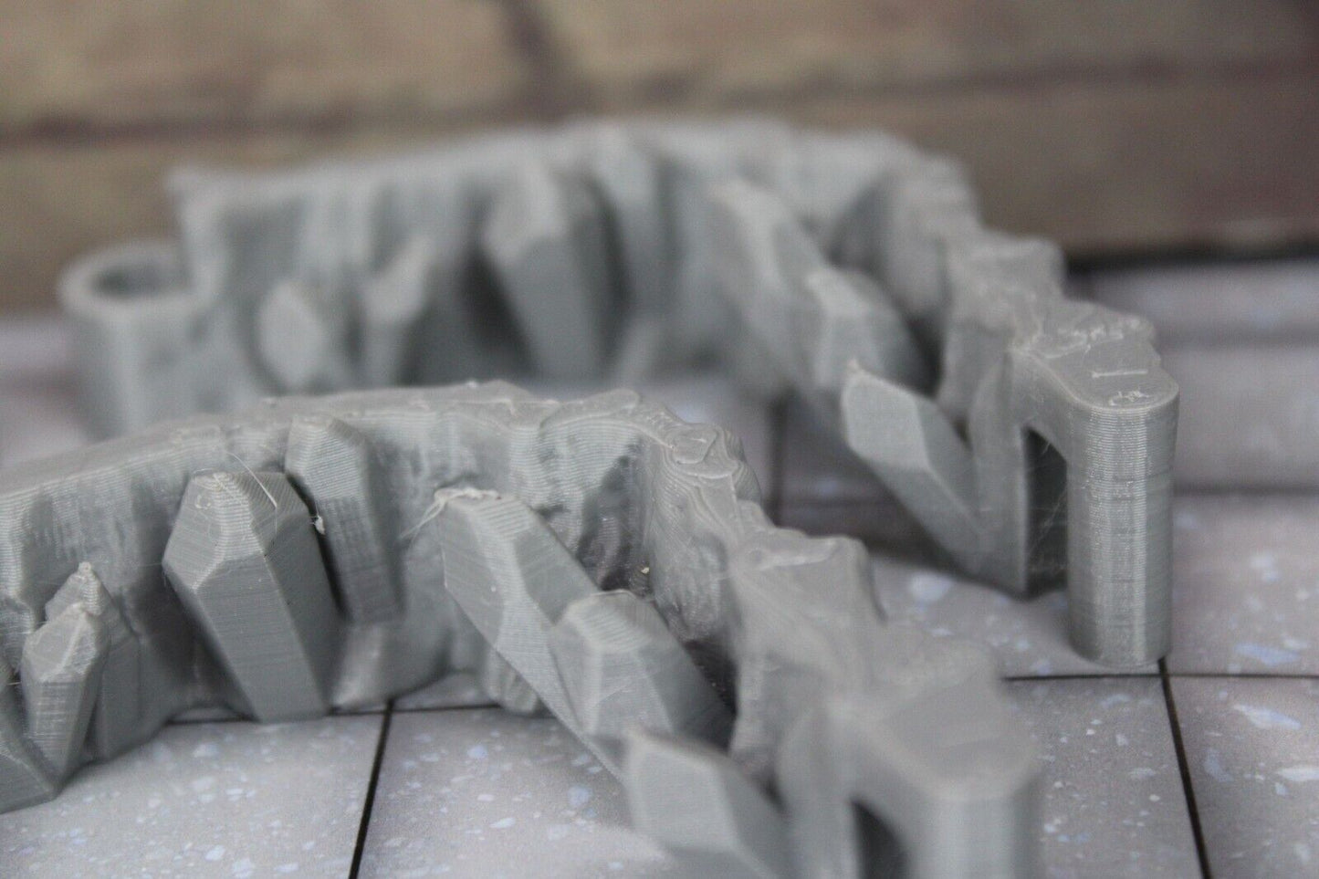 4pc Crystal Cavern Dungeonsticks Corner Curves Walls Map Tile Set Scenery D&D