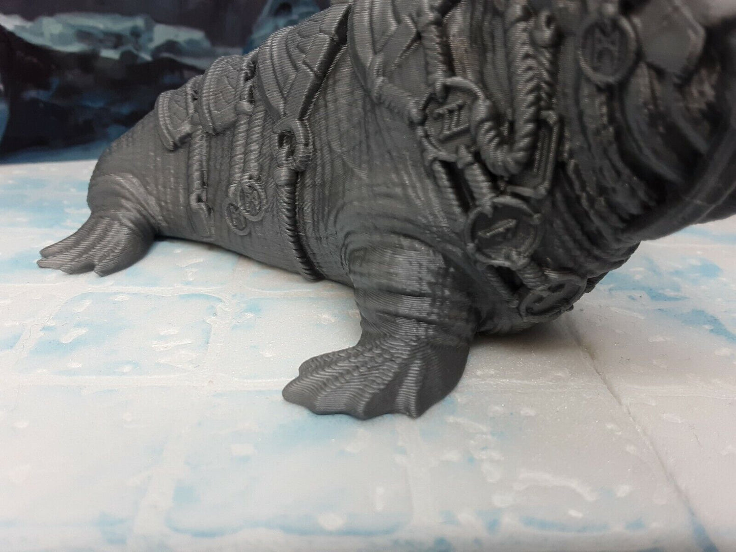 Walrus God & Walrus Folk Miniature Mini Figure Tabletop Game Piece D&D