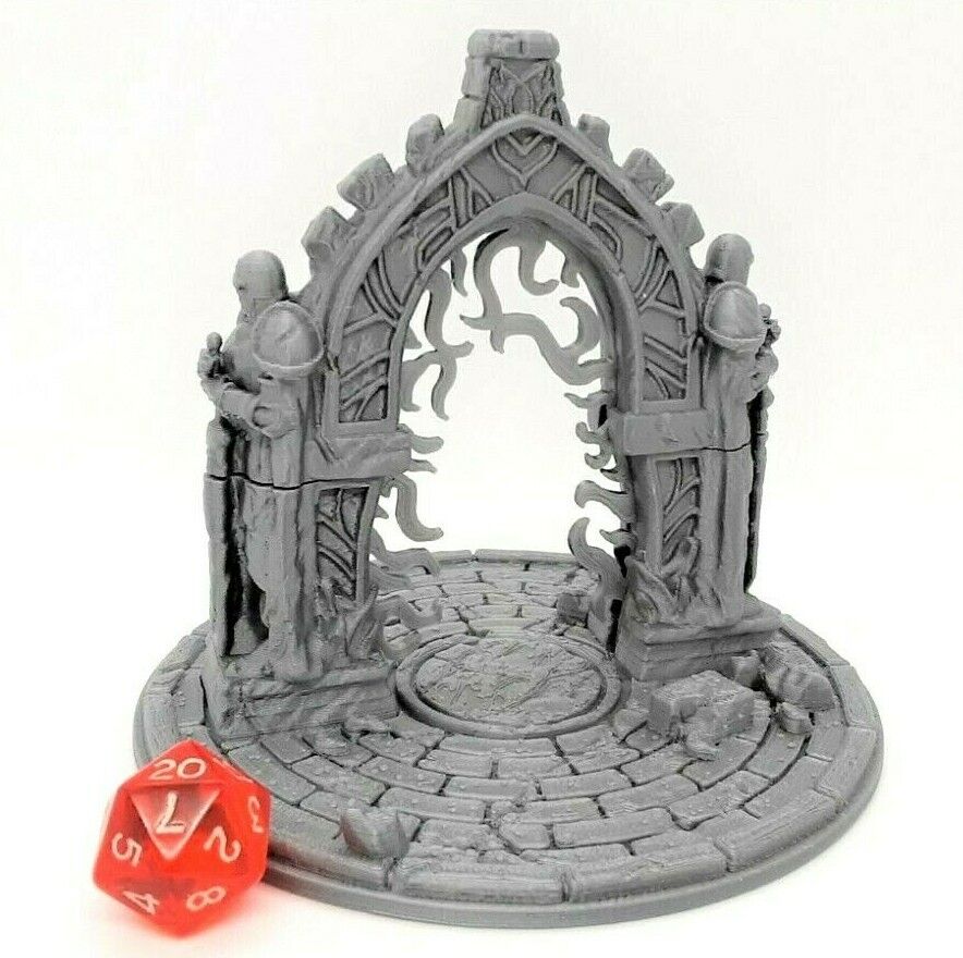 3 Piece Ancient Magical Portal Scatter Terrain Scenery 28mm Dungeons & Dragons