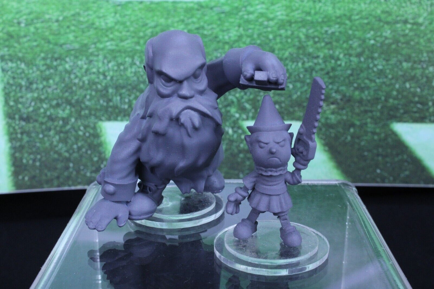 2pc Geppetto & Pinocchio Star Player Mini Miniature Blood Fantasy Football Bowl
