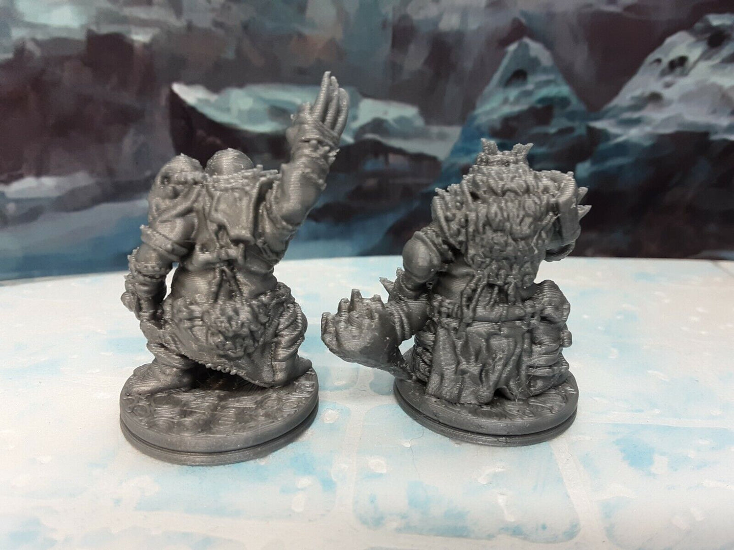 Walrus God & Walrus Folk Miniature Mini Figure Tabletop Game Piece D&D
