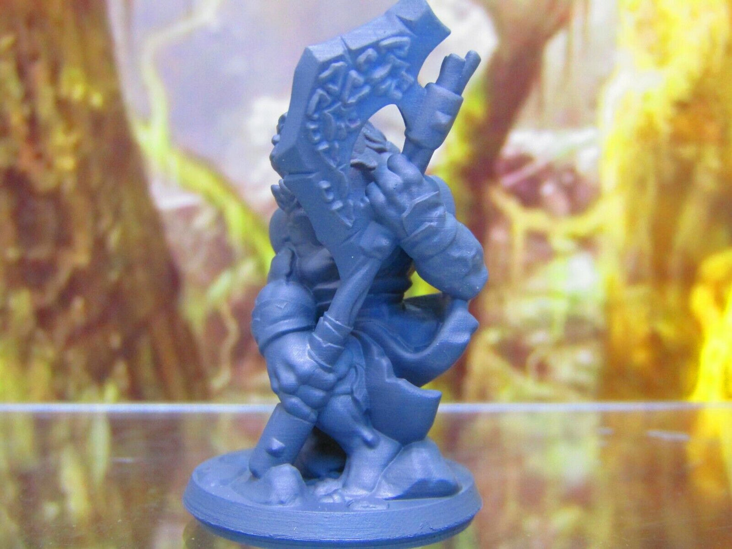 Orc Fighter Warrior Soldier w/ Battle Axe Mini Miniature Figure 3D Printed Model