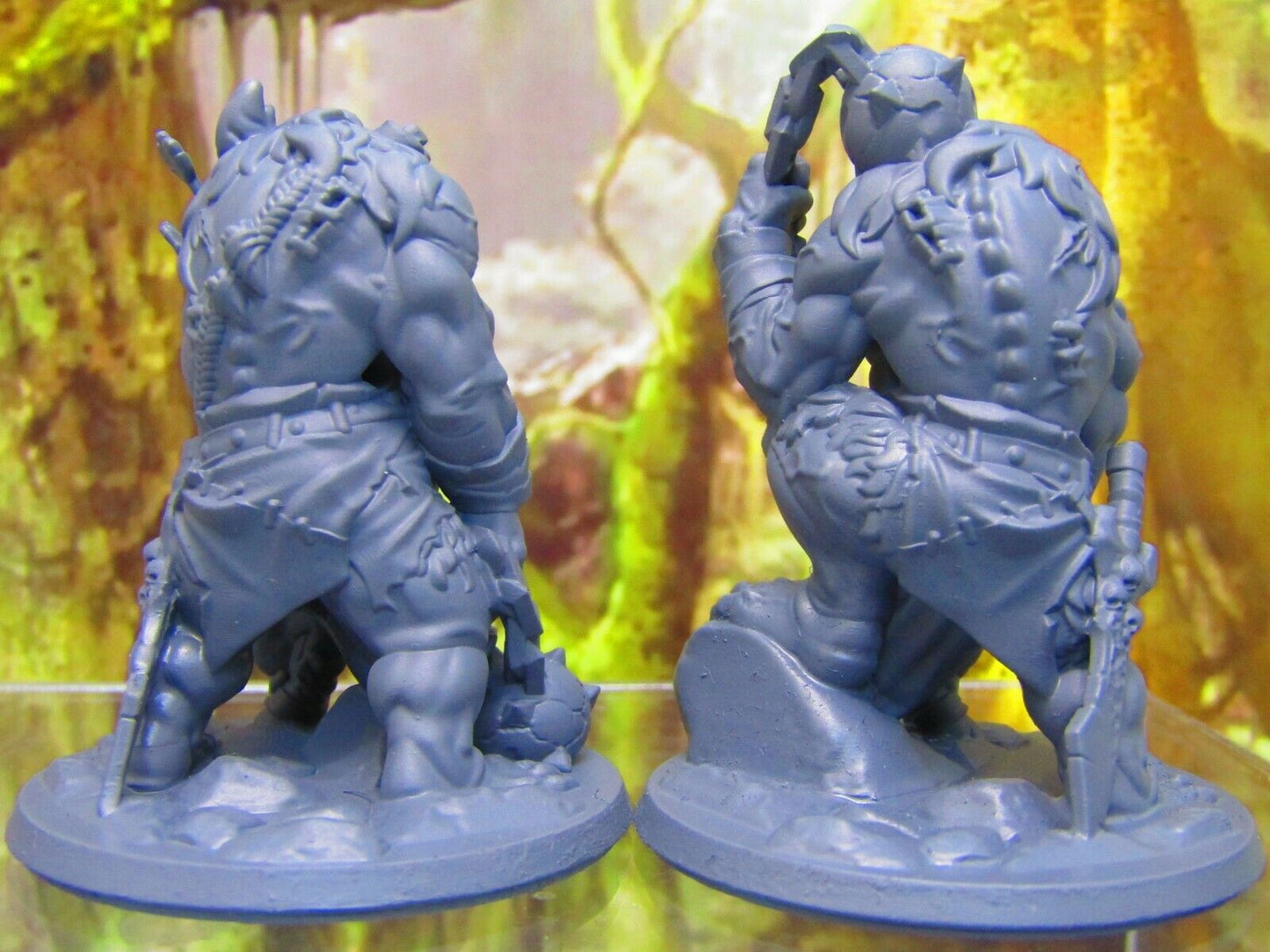 Troll Pair Mini Miniature Figure 3D Printed Model 28/32mm Scale Fantasy RPG