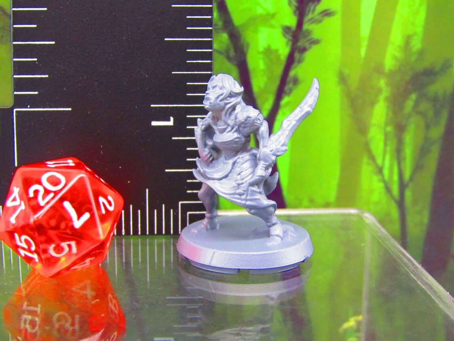 Female Orc Fighter Mini Miniatures 3D Printed Resin Model Figure 28/32mm Scale