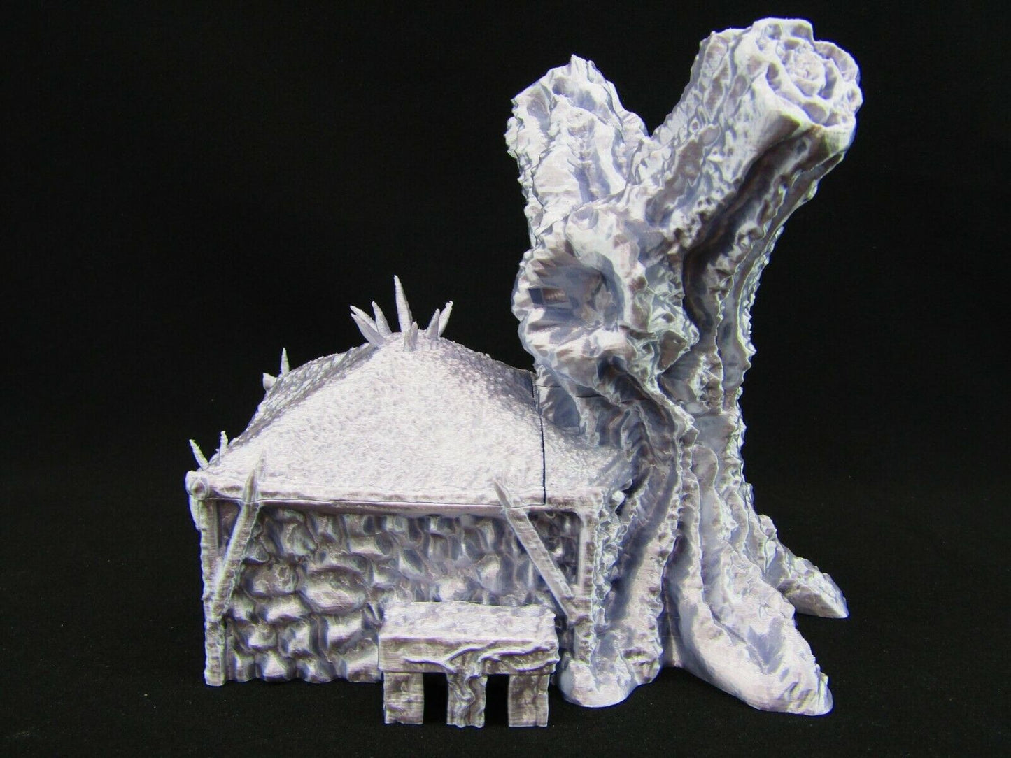 Tree Hut House Scatter Terrain Scenery 3D Printed Mini Miniature Model 28/32mm