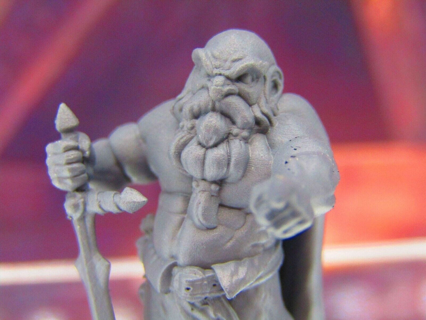 Ordain the Insane Battleworn Berserker Dwarf Mini Miniature 3D Printed Model DnD