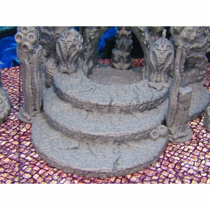Merfolk Mermaid Deep Sea Royal Coral Throne Room Scenery Scatter Terrain Props