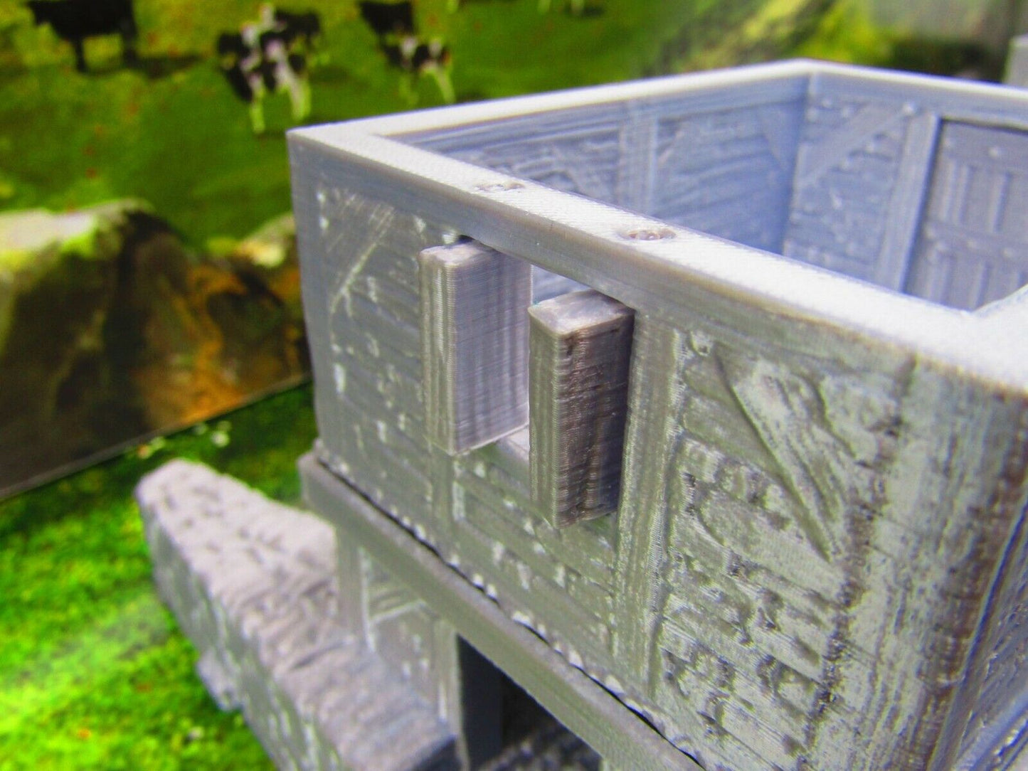 Village Center Mill, Stable, Blacksmith, & Shops Scatter Terrain Scenery 3D