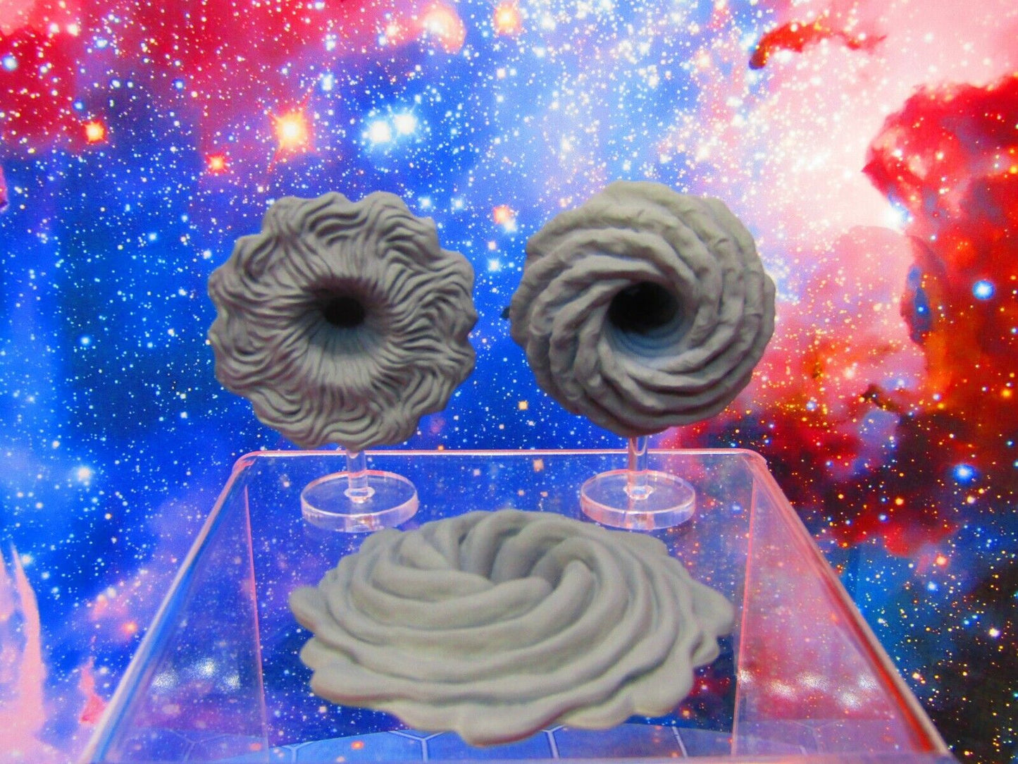 Wormhole Blackhole Portals Lot 3 Piece Space Set Starfinder Fleet Scale Starship