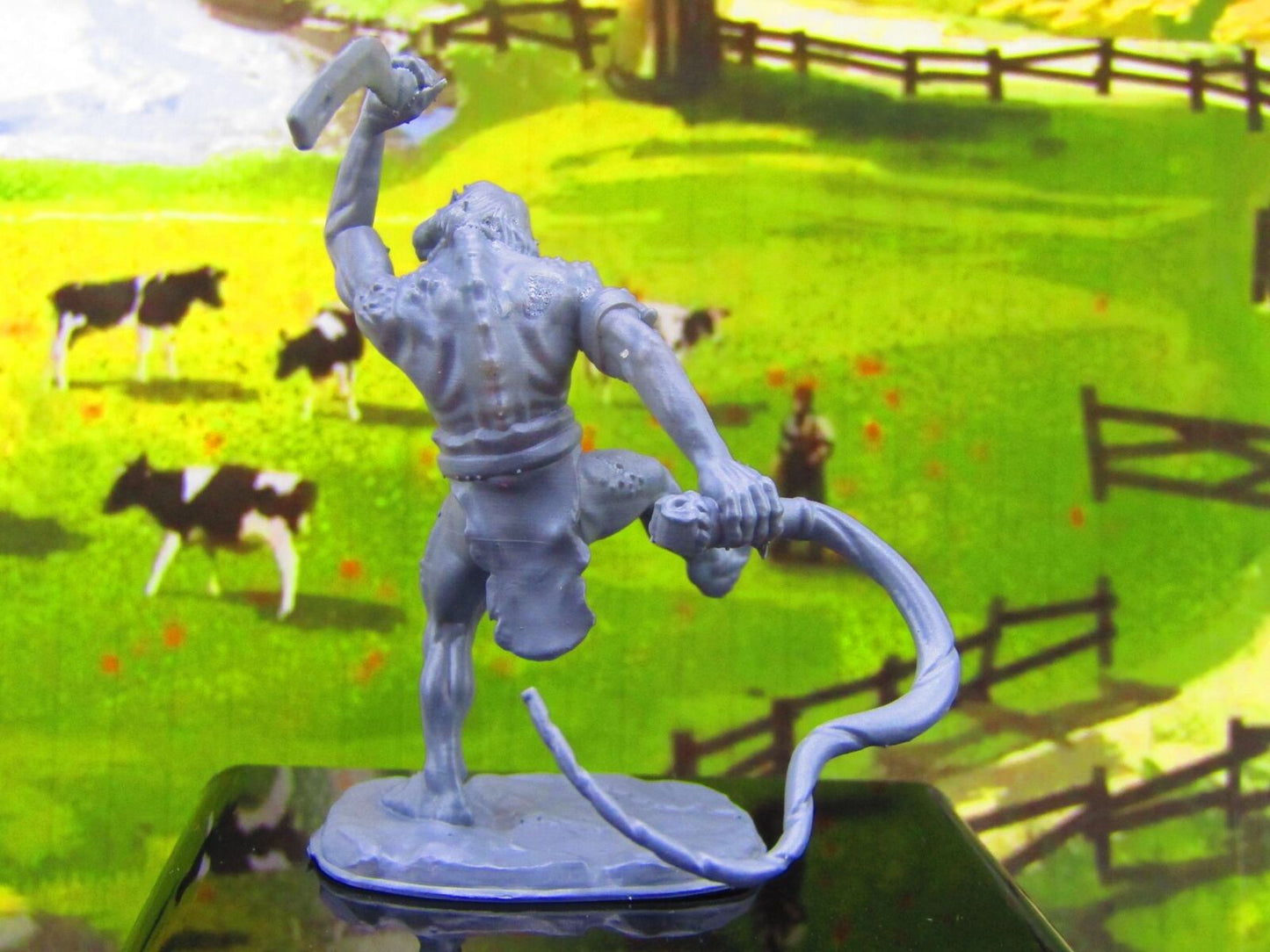 Troll Slave Driver W/ Whip and Sword Monster Encounter Mini Miniature Model
