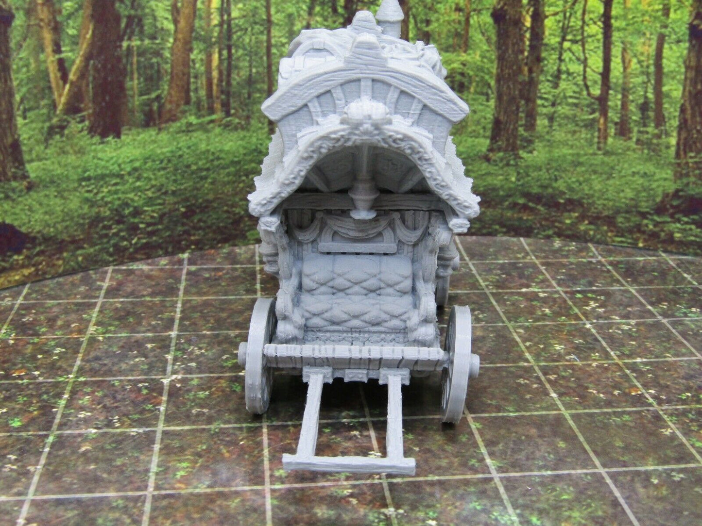 Aristocrat Carriage Wagon & Horse Scenery Terrain 3D Printed Model 28/32mm Scale