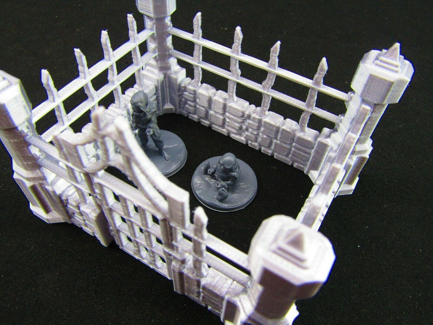 Slave Auction Block w/ Wagon & Prison Cell Scatter Terrain Scenery 3D Printed