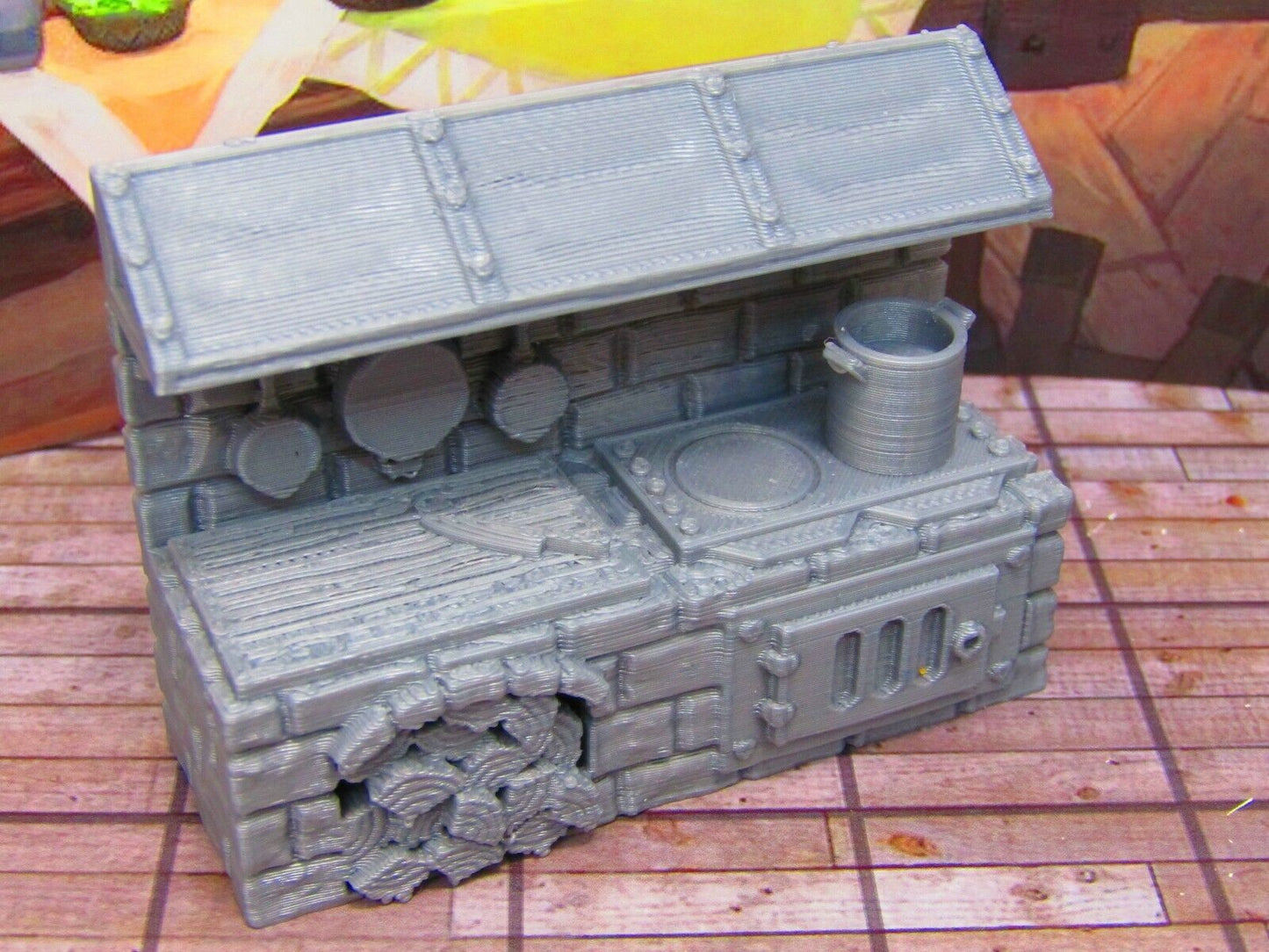 Inn Tavern Restaurant Kitchen Fire Stove w/ Hood Scenery Scatter Terrain Props