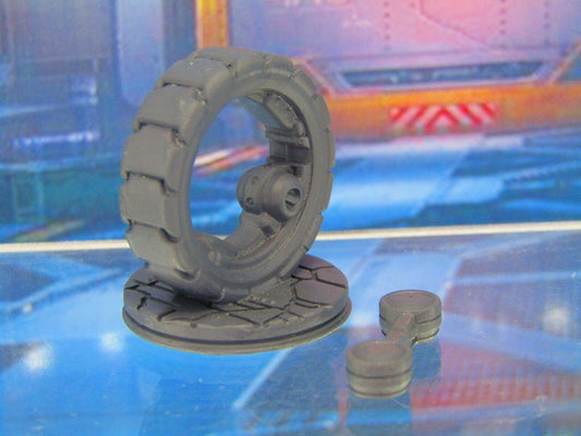 Uni Wheel Scout Drone Robot Robo Mini Miniature Figure 3D Printed Model 28/32mm
