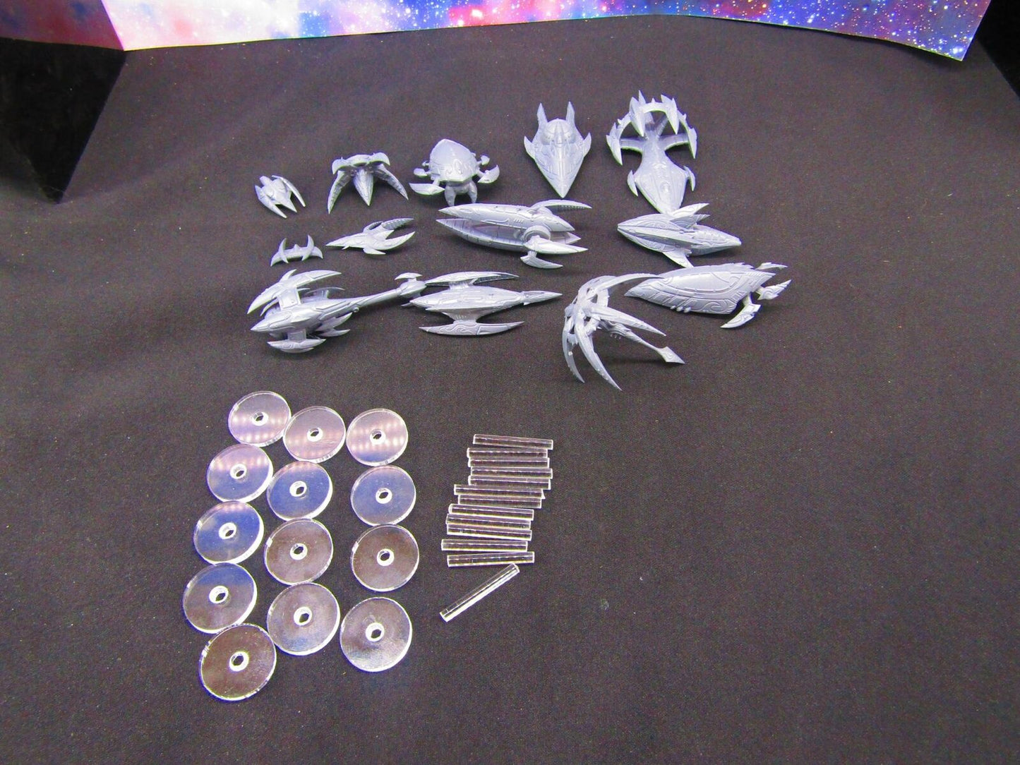 13pc Kshellik Full Set W/ Flight Stands & Rods Astra Nebula Billion Suns