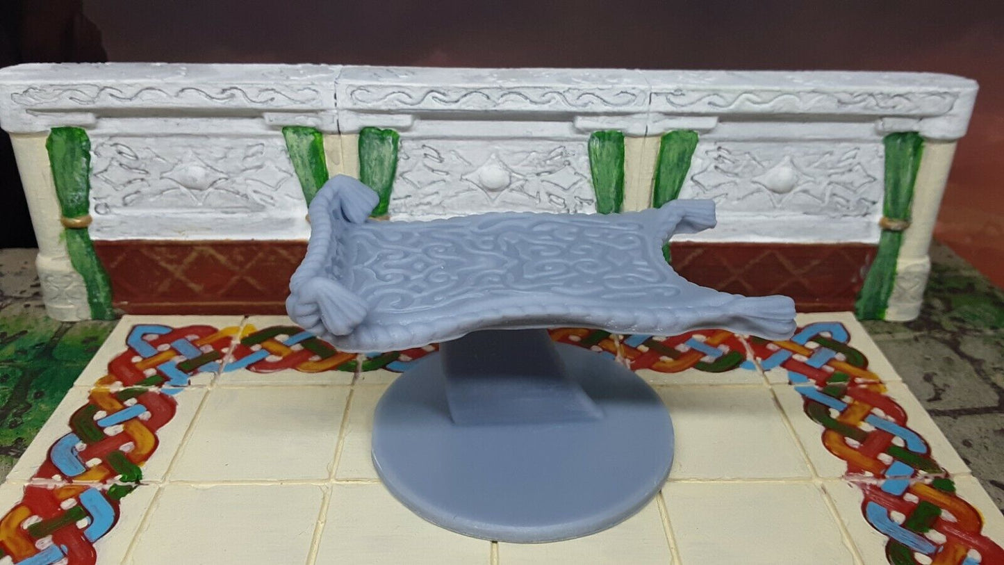 Flying Carpet Rug Mini Miniature Figure Dungeons & Dragons D&D 3D Printed Resin