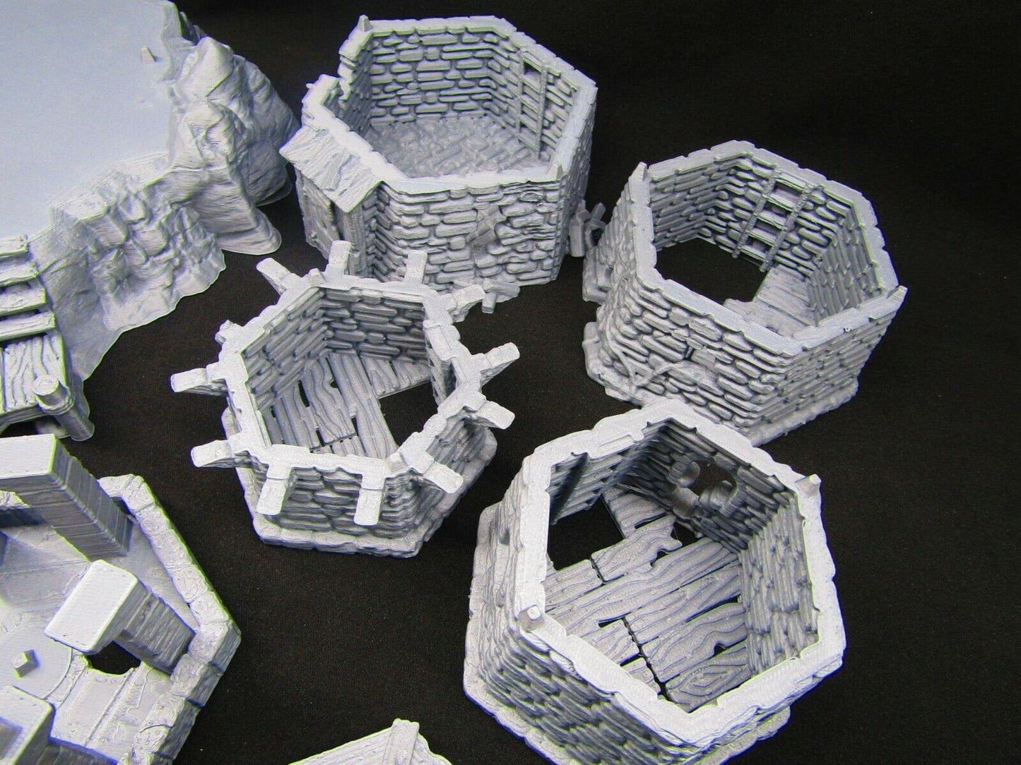 5 Floor Modular Ruined Stone Lighthouse Watchtower Terrain Scenery 28mm DnD