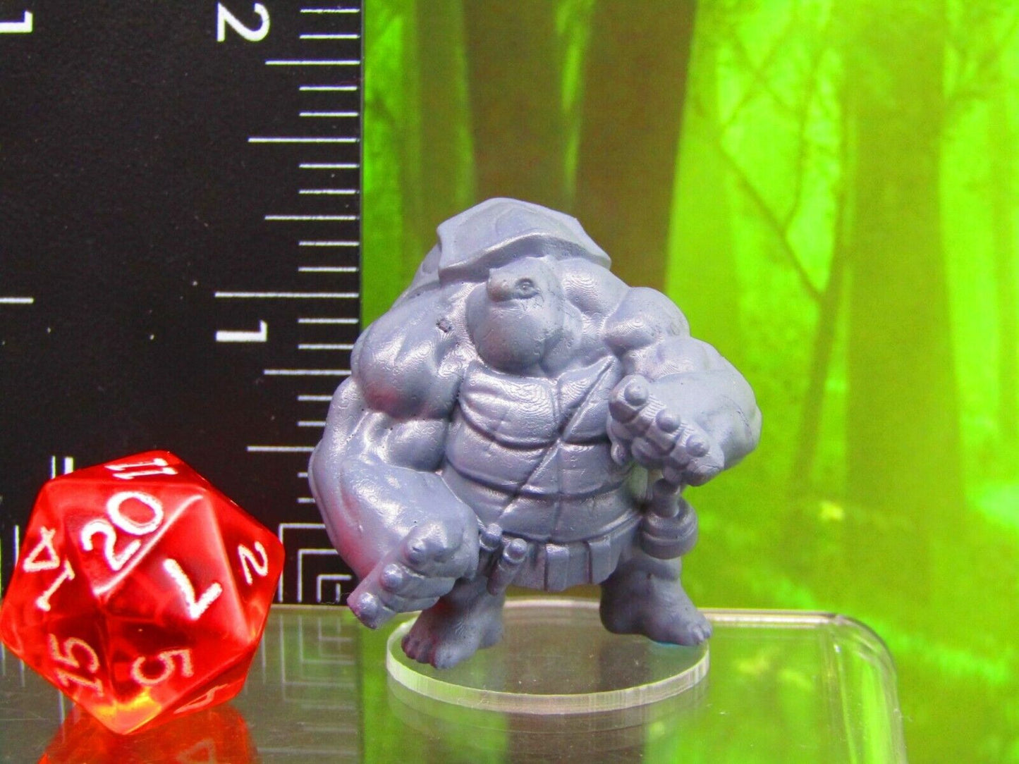 Tortle Brawler Turtle Man Mini Miniature Figure 3D Printed Model 28/32mm Scale