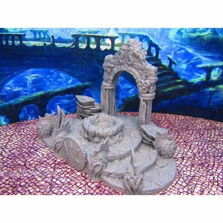 Merfolk Mermaid Deep Sea Royal Entrance Entryway Scenery Scatter Terrain Props