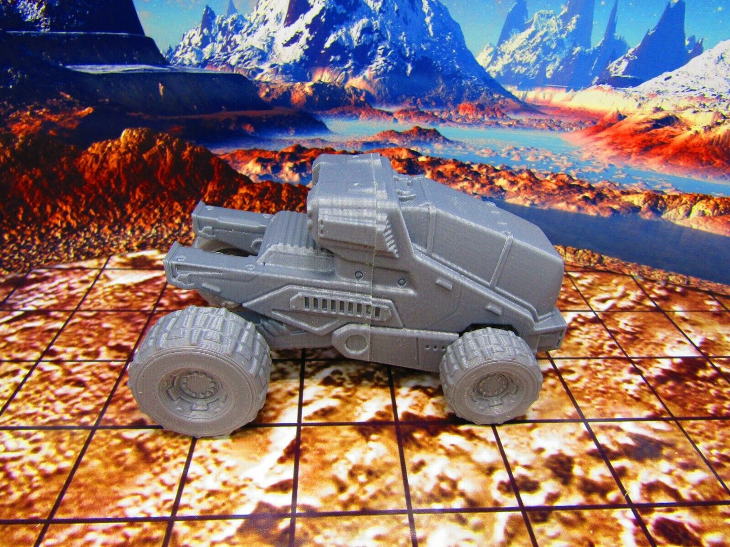 Explorer Surface Buggy ATV Vehicle Scatter Terrain Scenery Miniature 3D Printed