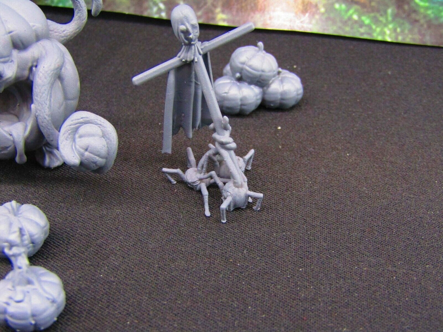 17pc Pumpkin Jack-O-Lanter and Pumpkins Bight Monsters Scatter Terrain Scenery
