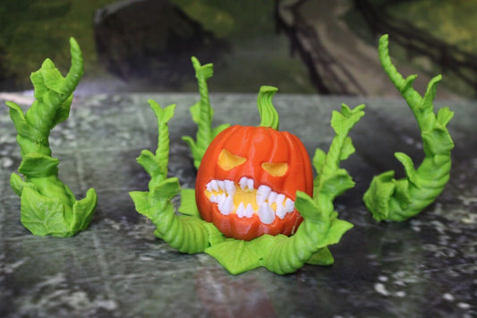 3pc Color Patchmaster Pumpkin Monster Encounter D&D Halloween Mini Miniature