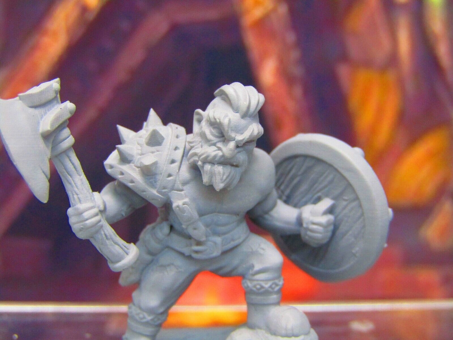 Dwarven Berserker Barbarian Viking Mini Miniatures 3D Printed Model 28/32mm