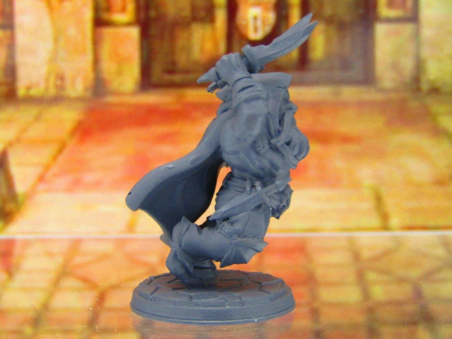 Kogan the Raider Rogue Thief Stealth Dwarf Warrior Mini Miniature 3D Print Dnd