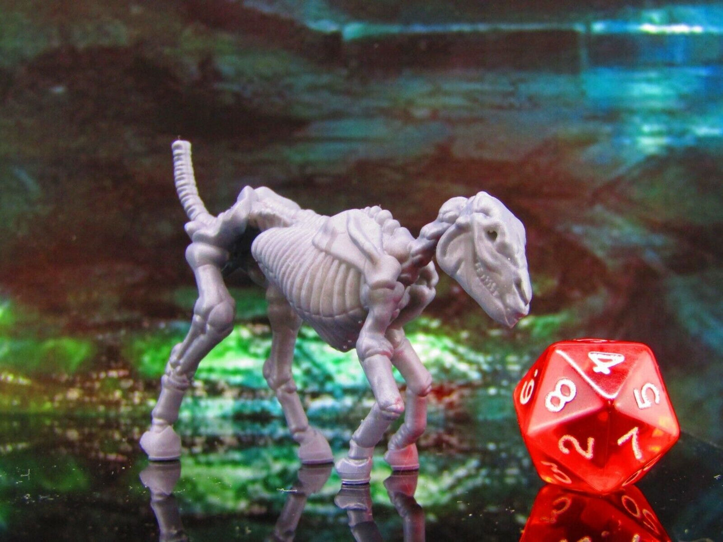 Undead Skeletal Skeleton Horse Pose A Mini Miniature Model Character Figure