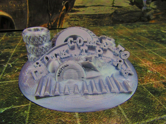 Rocket Park Dilapidated Amusement Park Sign Scatter Terrain Scenery Wasteland