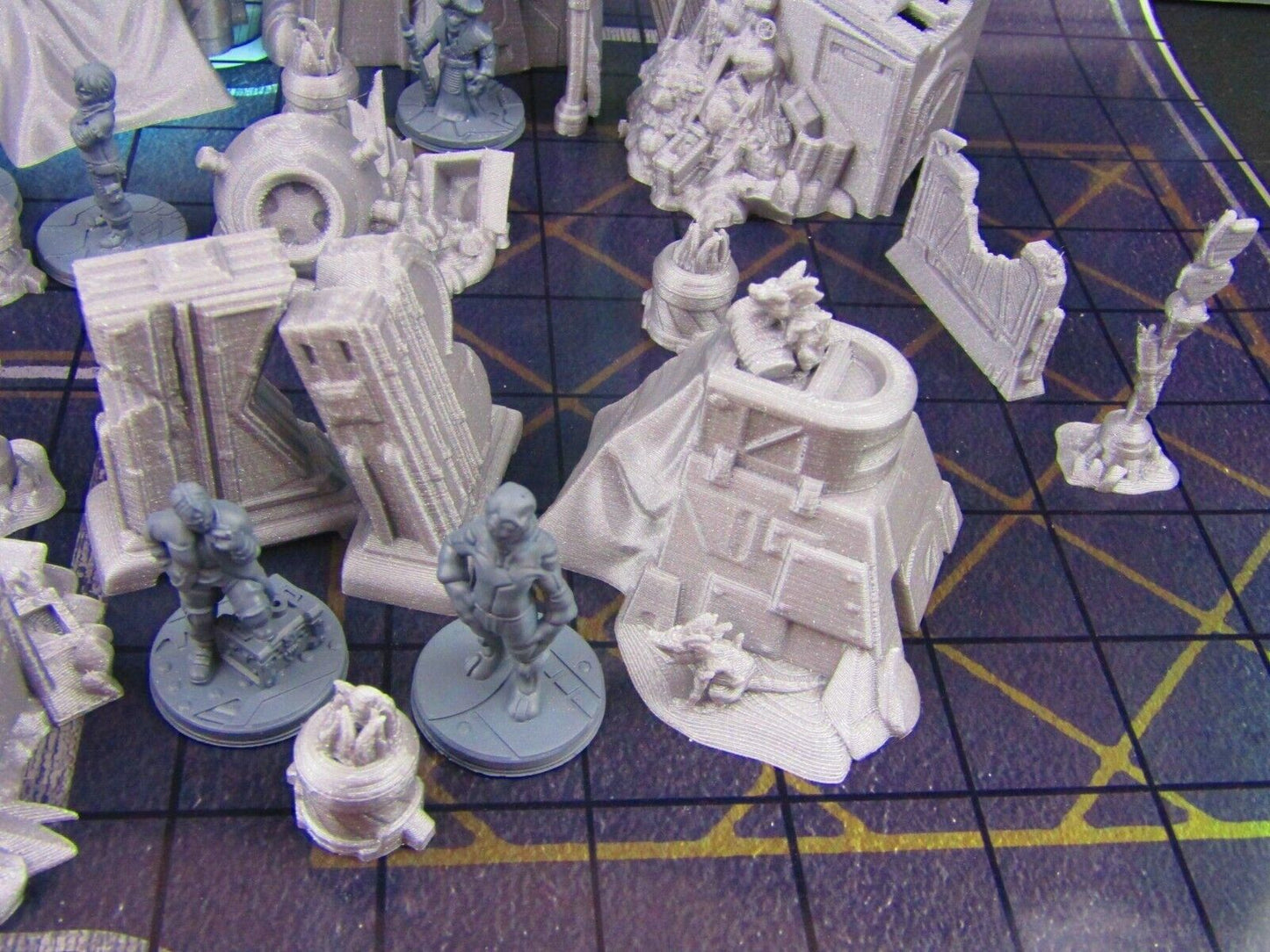 24pc Inner City Poverty Stricken Slums Scenery Scatter Terrain 3D Printed Model