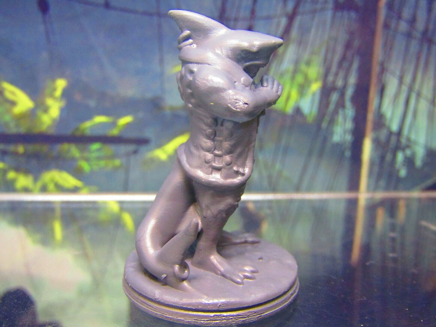 Sharkman Pirate w/ Cutlass Sword Mini Miniature Figure 3D Printed Model 28/32mm