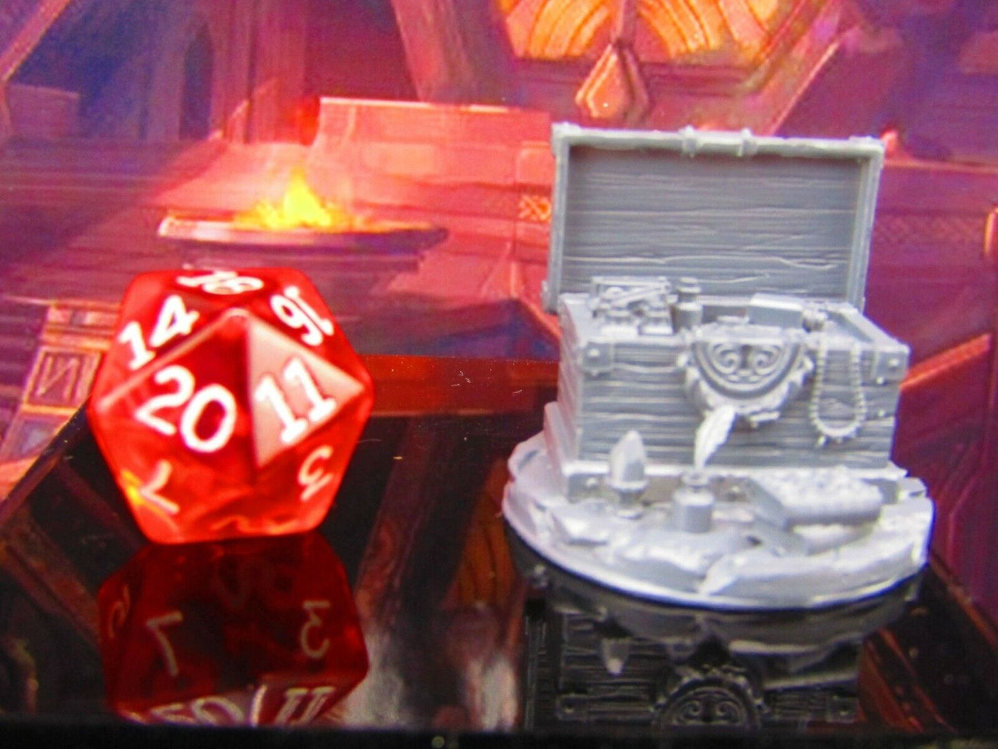 Alchemist Mad Scientist Treasure Chest Scatter Terrain Scenery Mini Miniature
