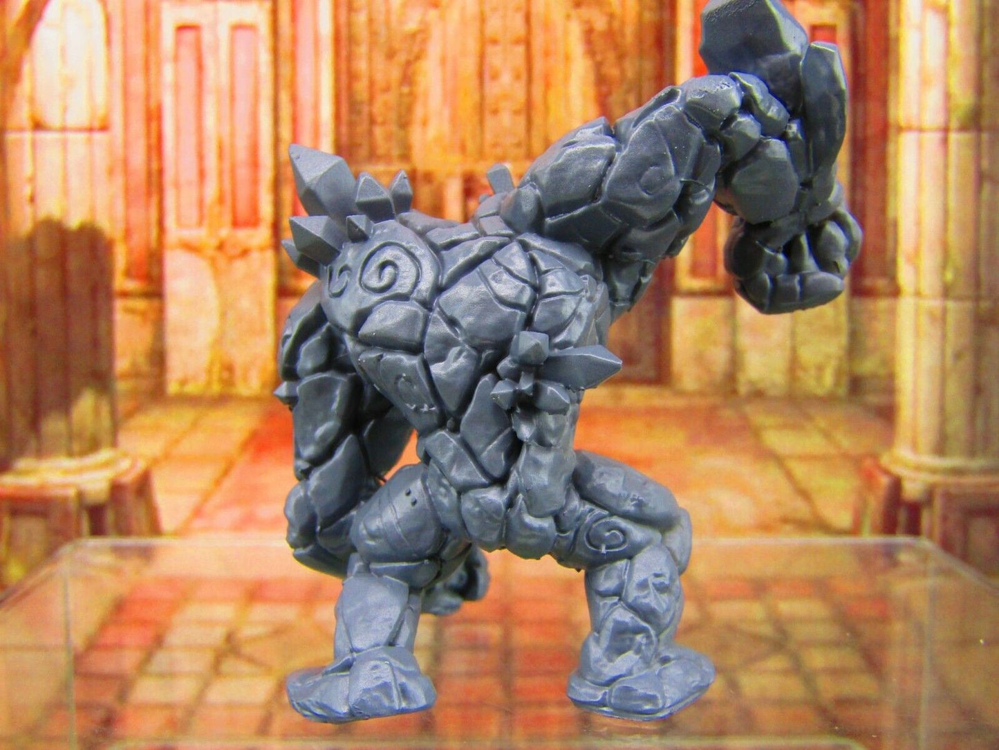 Rock Golem Monster Mini Miniature Figure 3D Printed Model 28/32mm Scale RPG