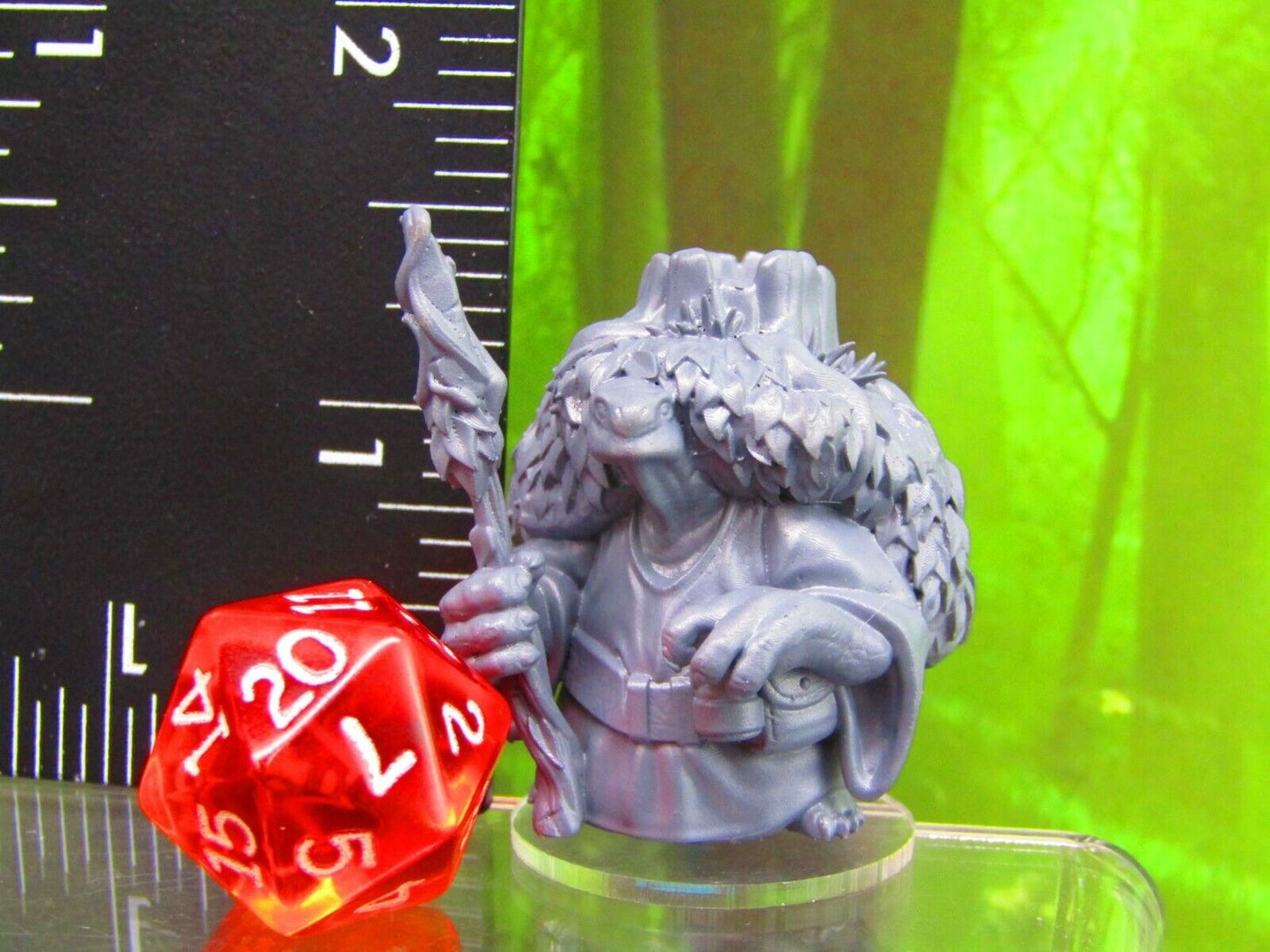 Tortle Druid Turtle Man Mini Miniature Figure 3D Printed Model 28/32mm Scale
