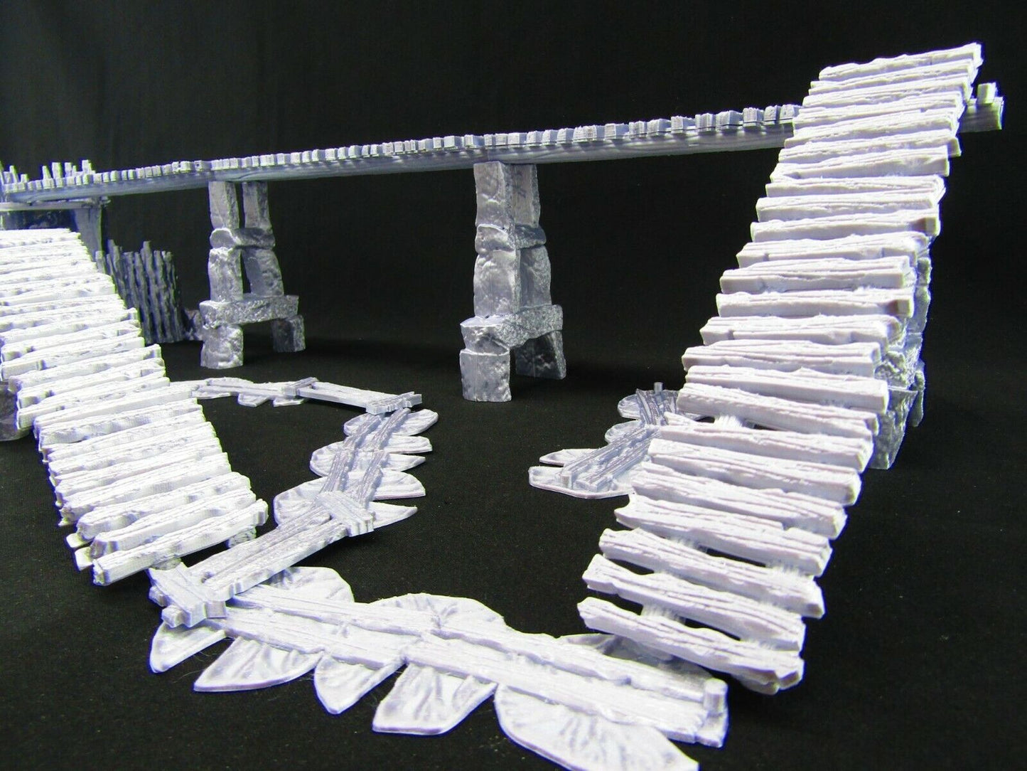 Swamp Goblin / Rogues Hideout Set w/ Bridge Walkway Scatter Terrain Scenery 3D
