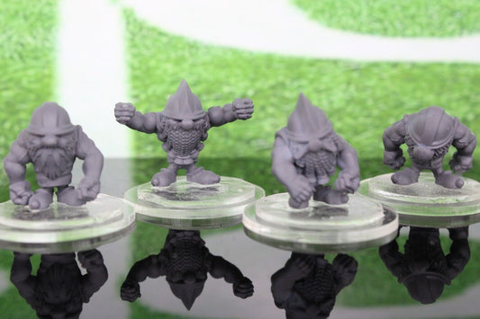 4pc Thrower Dwarves Mini Miniature Player Tabletop Blood Fantasy Football Bowl