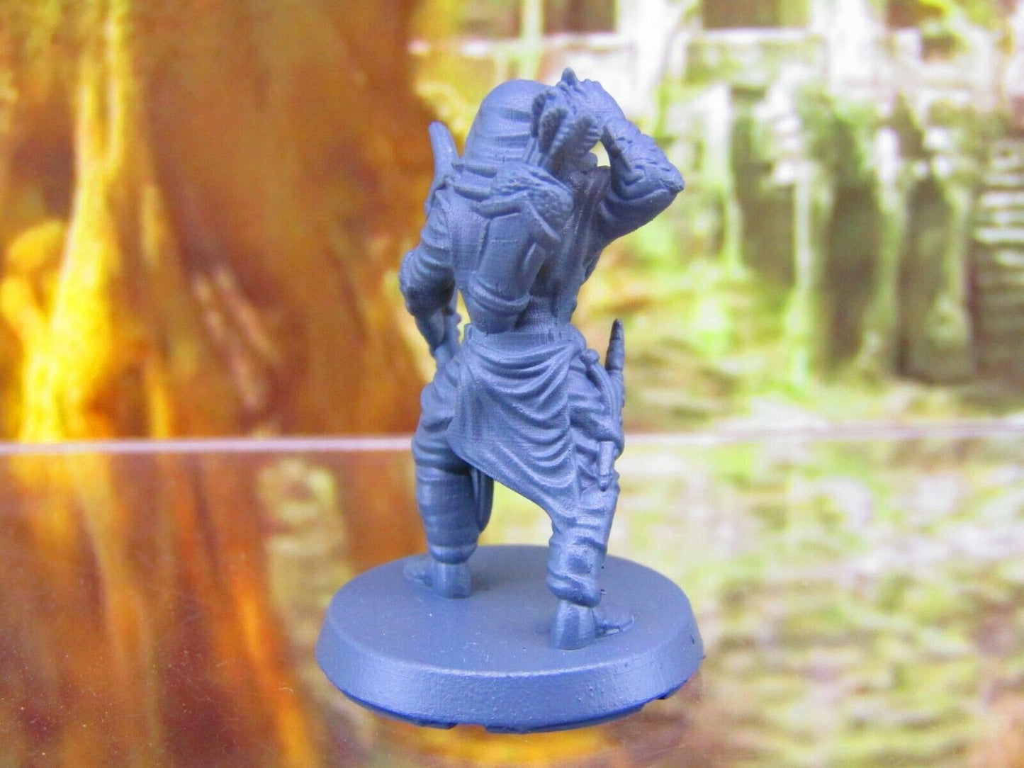 Half Elf Ranger Druid Player Character Mini Miniatures 3D Printed Resin Model